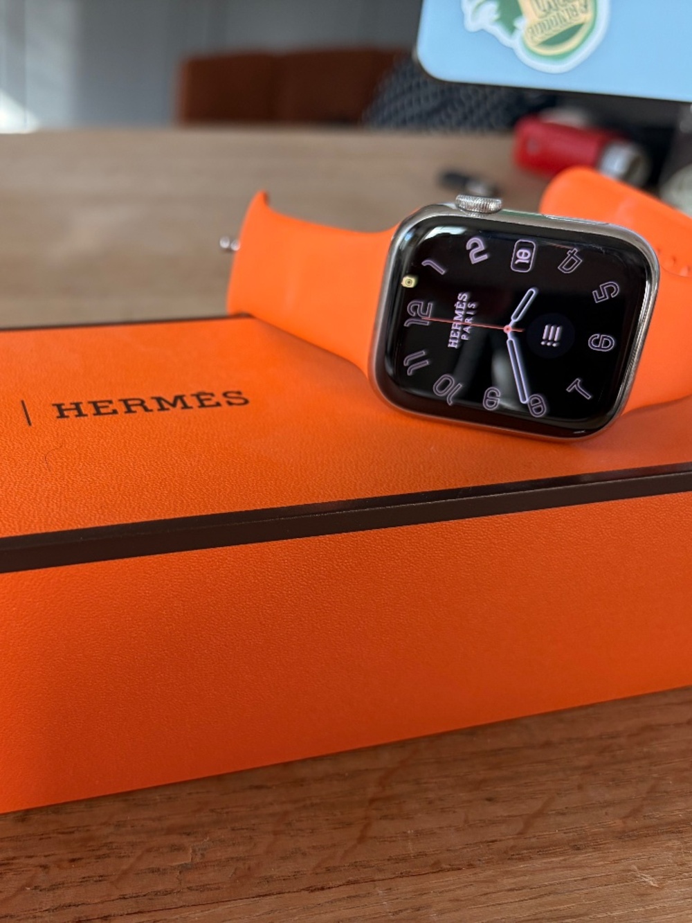 Apple Watch Hermès Series 7 45mm Silver Stainless Steel GPS+Cellular w/ Box